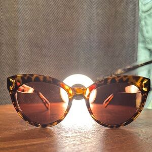 Saint Owen Curateur Tortoise Shell Cat-Eye Sunglasses